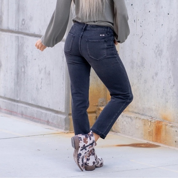 KanCan NEW Ilia High Rise 90s Slim Boyfriend Jeans Dark Gray Size 11/29 - Picture 5 of 16